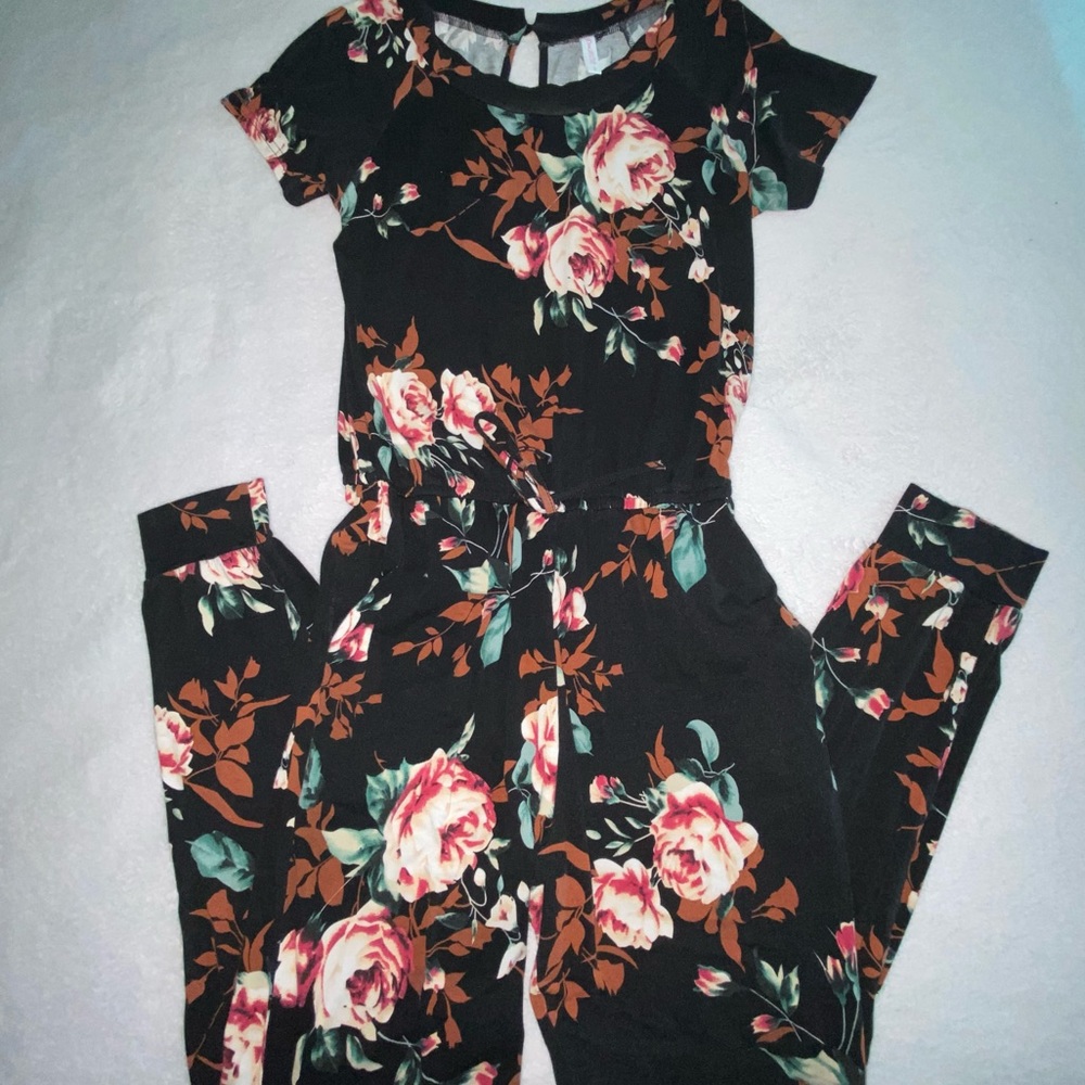 FLORAL & RED JUMPSUITS